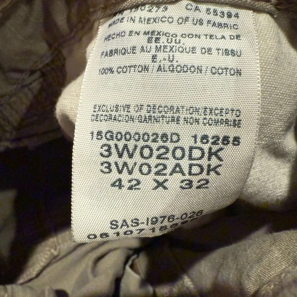 WRANGLER RIGGS WORKWEAR TECHNICIAN PANT BEIGE SIZE 42x32